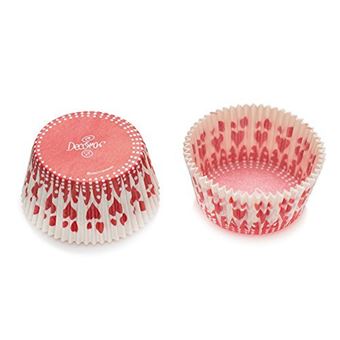Picture of DECORA 75 BAKING CUPS HEARTS 50 X 32 MM